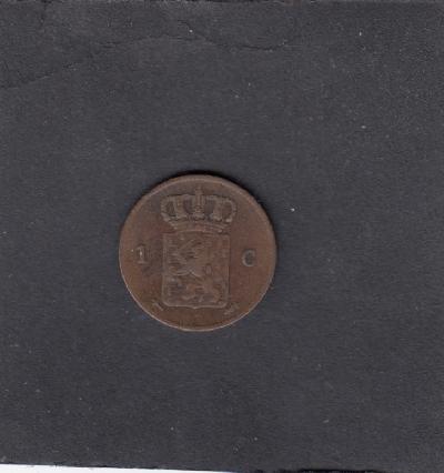Beschrijving: 1 Cent WILLEM III